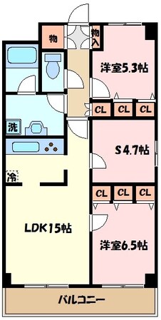リバーレセンター南の物件間取画像
